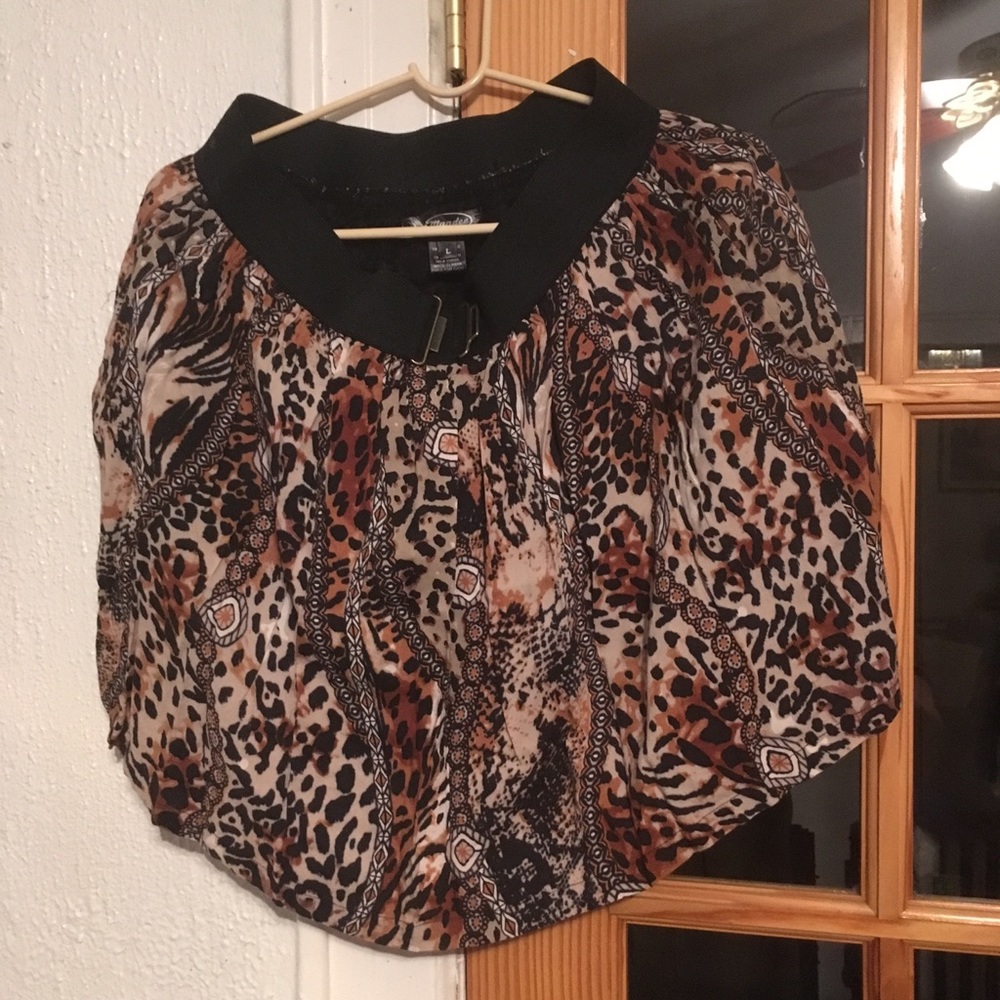 Animal print skirt